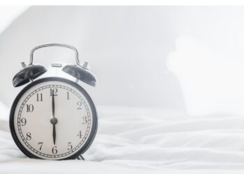 A clock pointing at 6am in the morning.